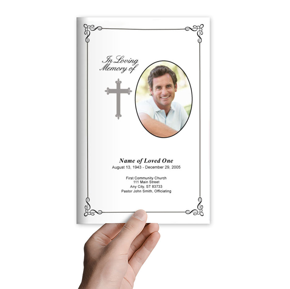 Grace Funeral Program Template.