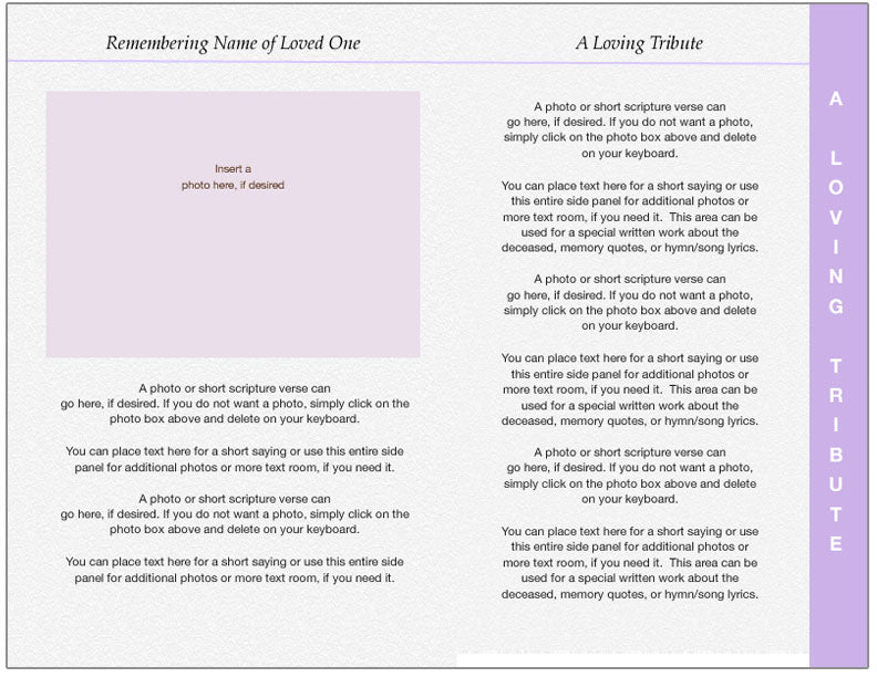 Worship 8-Sided Graduated Program Template.