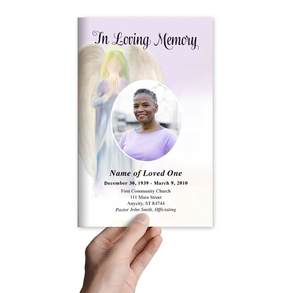 Halo Funeral Program Template.