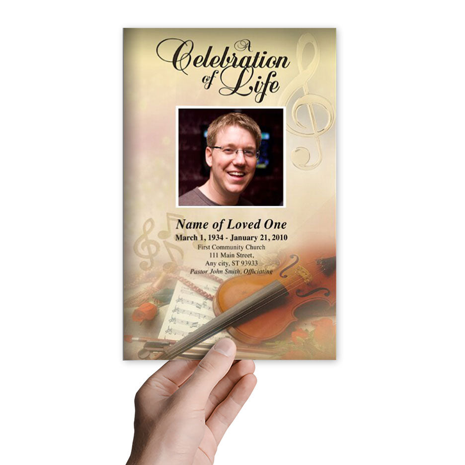 Harmony Funeral Program Template.