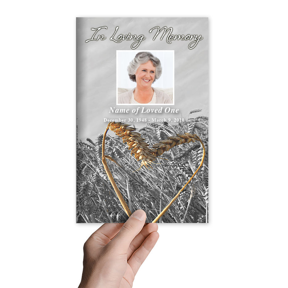 Heartland Funeral Program Template.
