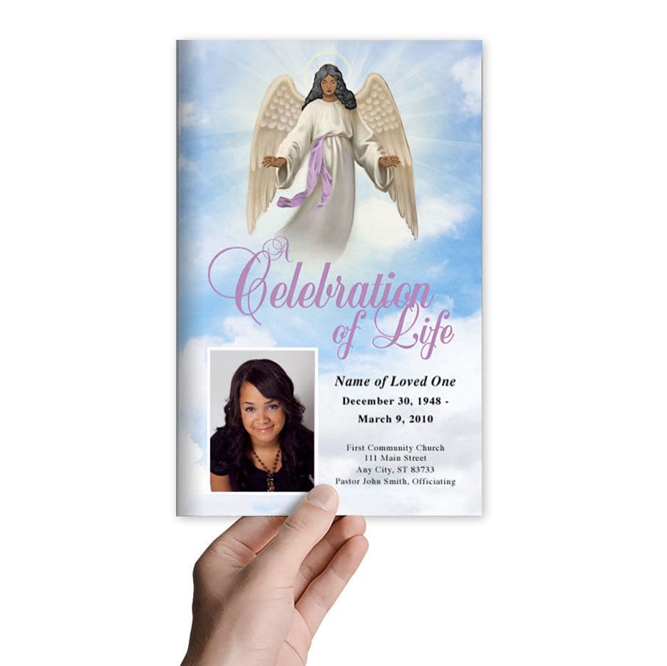 Holy Funeral Program Template.