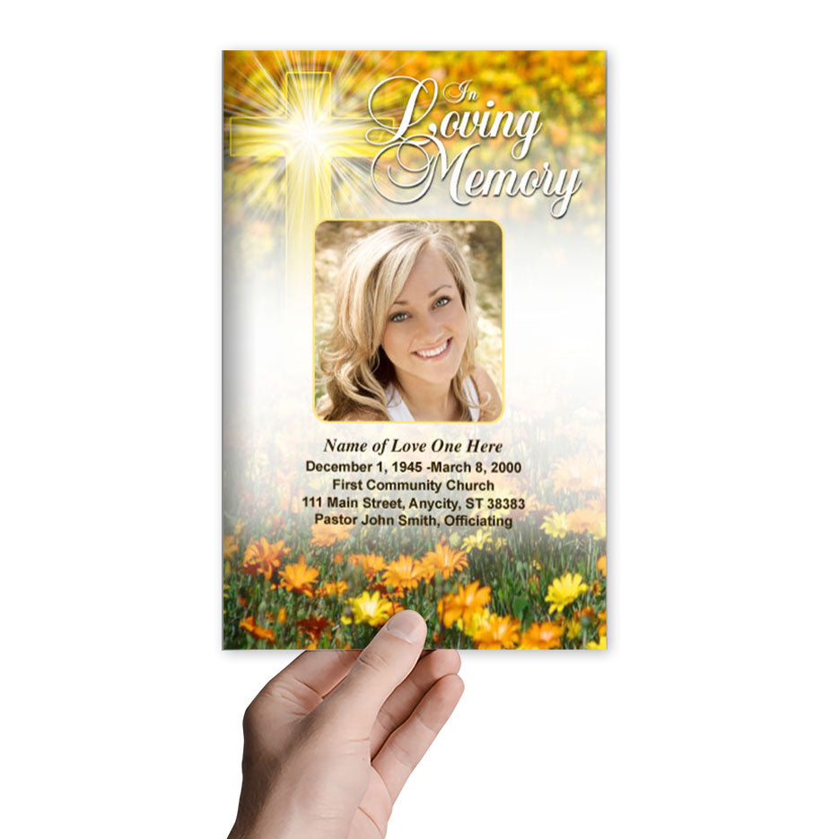 Hope Funeral Program Template.