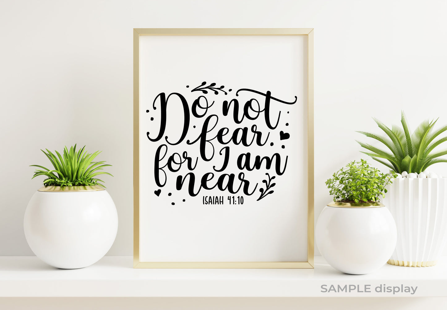 I Am Near Bible Verse Word Art.