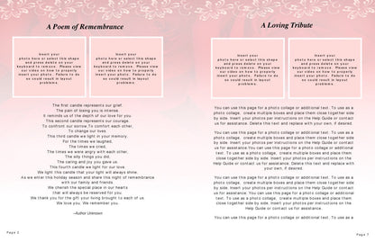 Passion Funeral Booklet Template.