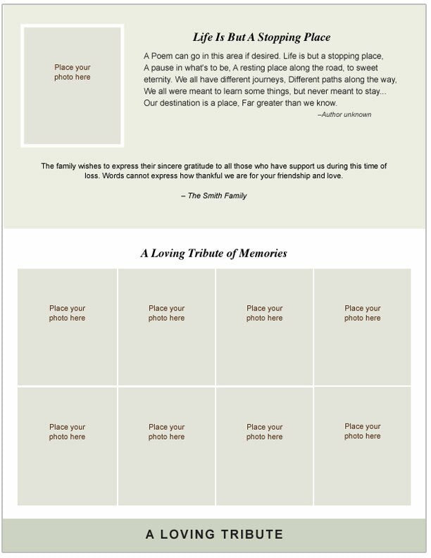 Fishing 8-Sided Graduated Bottom Fold Program Template.