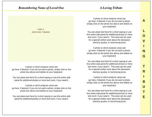 Sunny 8-Sided Graduated Program Template.