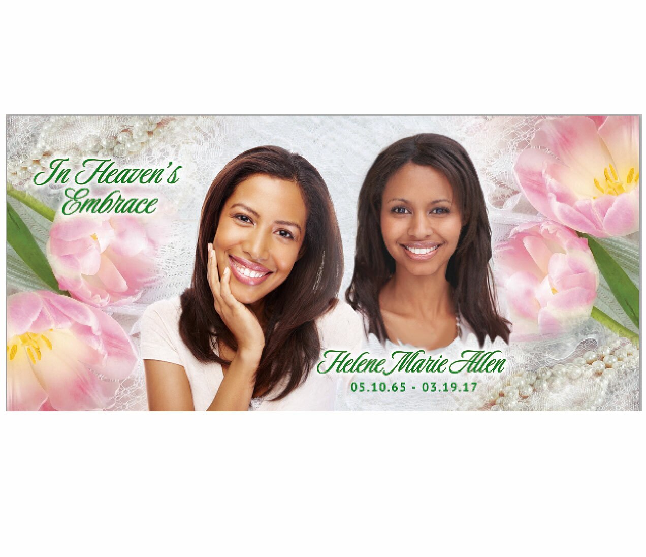 Pearls Casket Head Panel Insert.