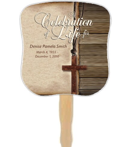 Shepherd Cardstock Memorial Fan With Wooden Handle (Pack of 10).