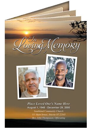Kenya Funeral Booklet Template.