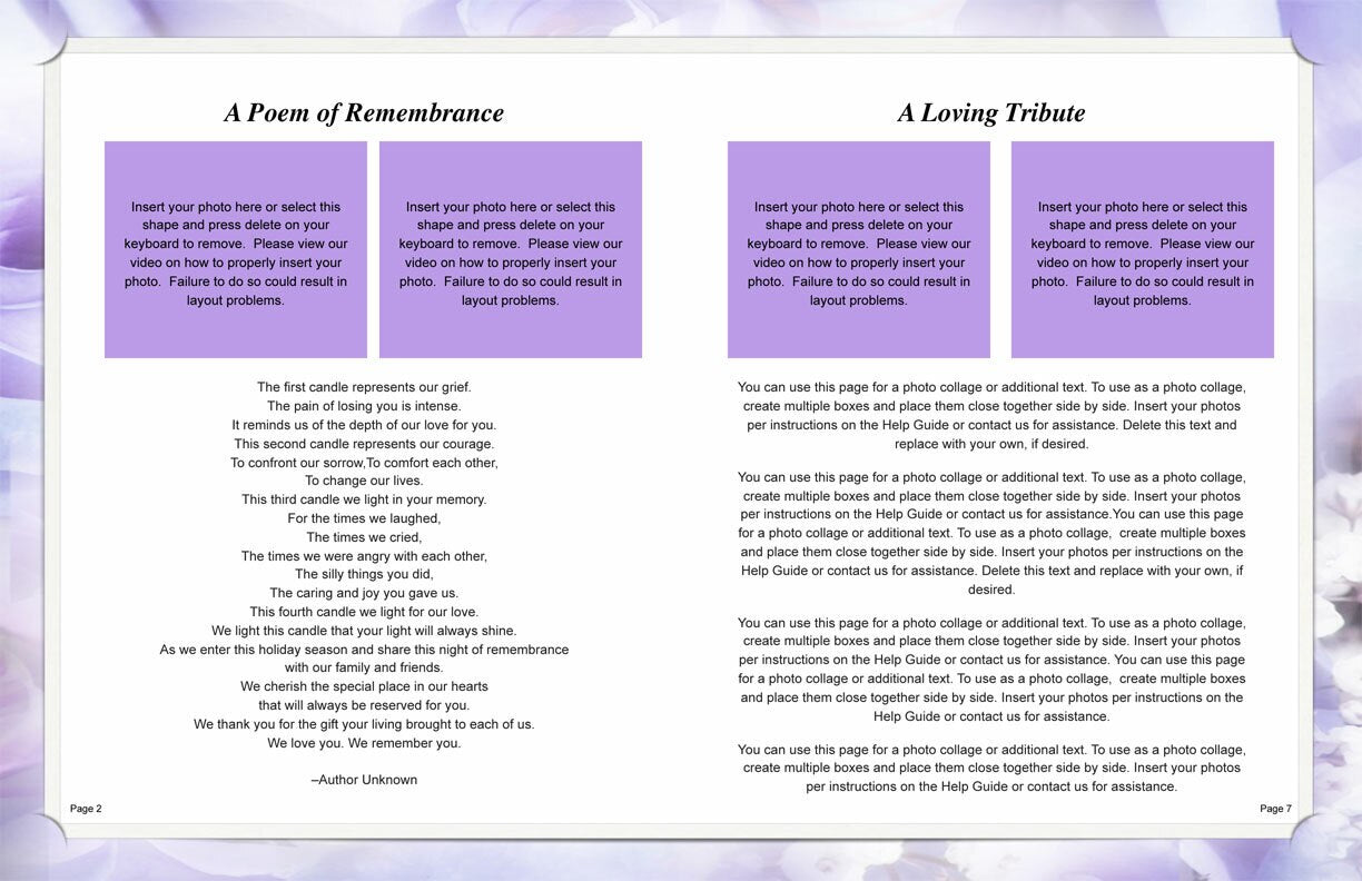 Rapture Tabloid Funeral Booklet Template.