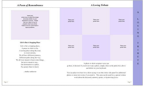 Adoration 8-Sided Graduated Program Template.