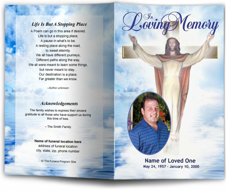 Assurance Funeral Program Template.