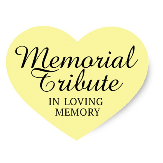Memorial Ribbons for Funeral Service - Pack of 25
