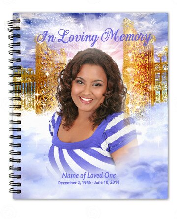 Pathway Spiral Wire Bind Memorial Guest Registry Book.