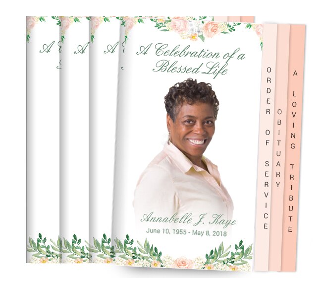 Ardor 8-Sided Graduated Funeral Program Design & Print (Pack 50).