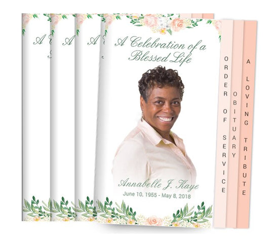 Ardor 8-Sided Graduated Funeral Program Design & Print (Pack 50).