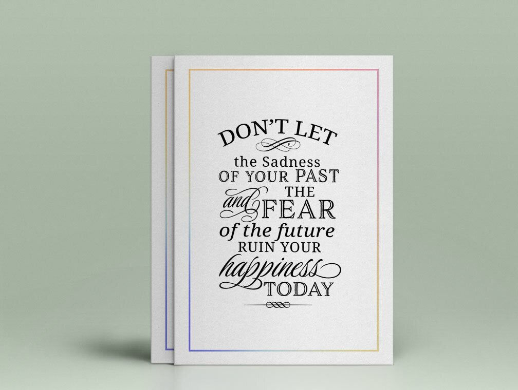 Don't Let Your Sadness Funeral Quote Word Art.