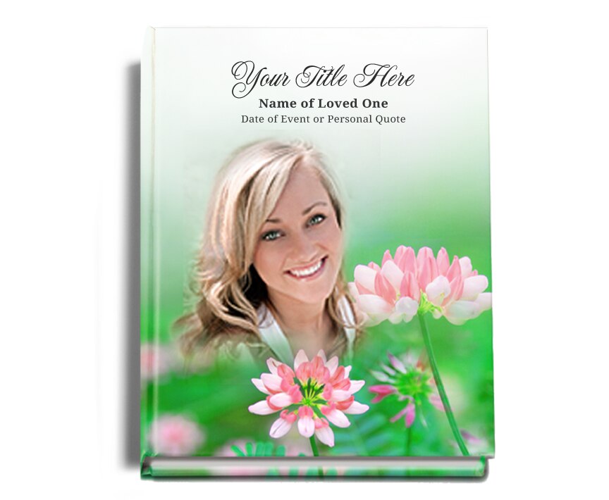 Ambrosia Perfect Bind Memorial Funeral Guest Book.