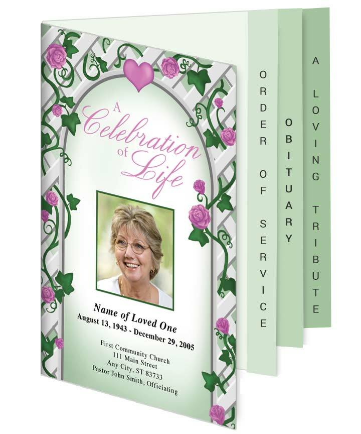 Trellis Tabloid 8-Sided Graduated Program Template.