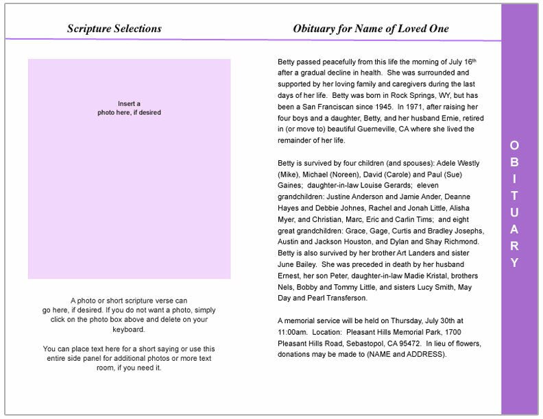 Twilight Tabloid 8-Sided Graduated Program Template.