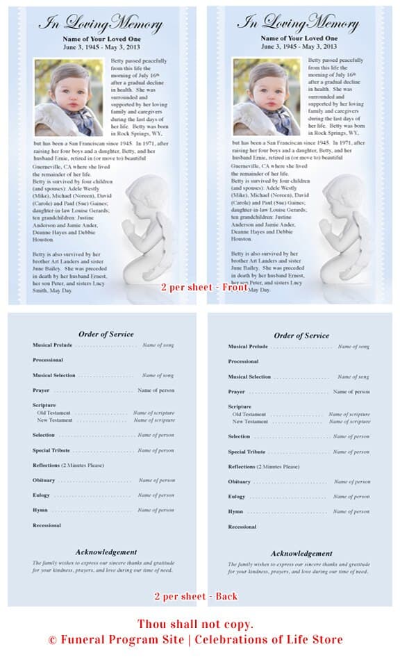 Angelo Funeral Flyer Template.