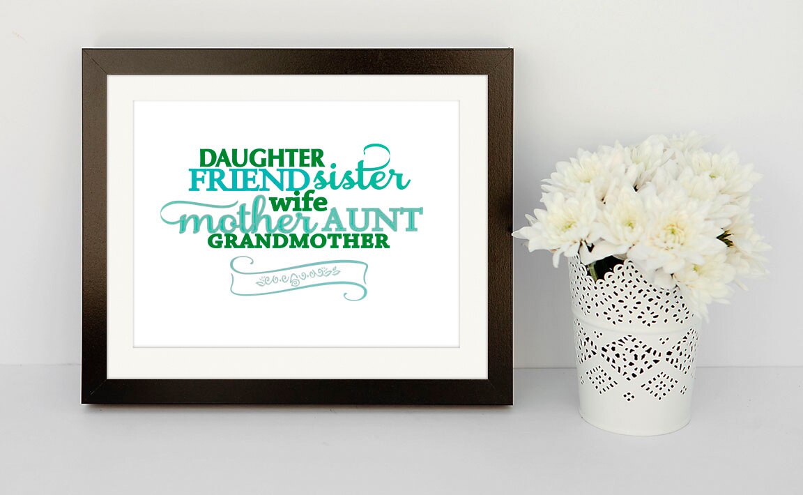 Sister Friend Word Art.