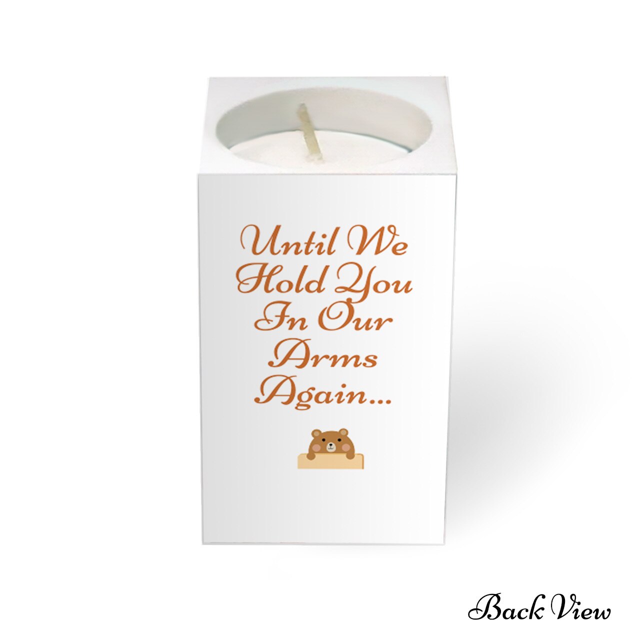 Jungle Personalized Mini Memorial Tea Light Candle Holder.