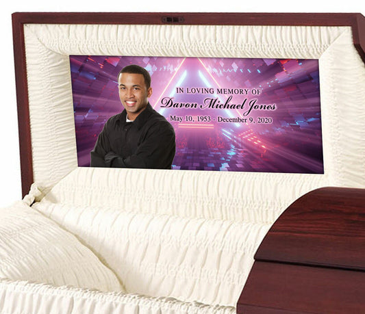 Custom Casket Panel Insert - Portal Design.