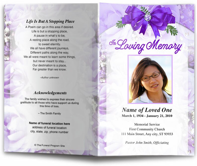 Royal Funeral Program Template.