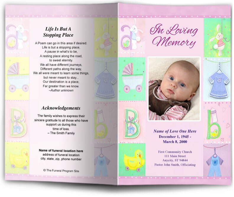 Darling Funeral Program Template.