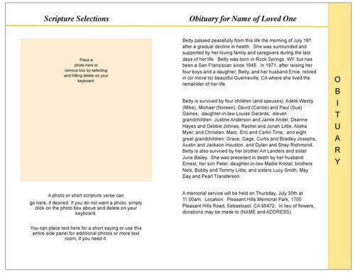 Joyful 8-Sided Graduated Program Template.