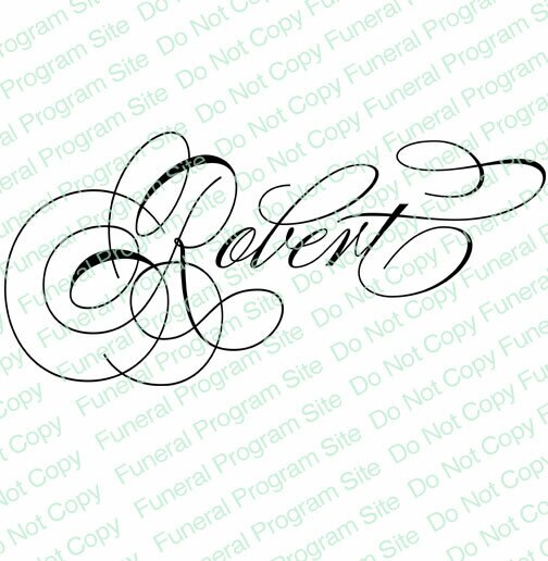 Robert Name Word Art.