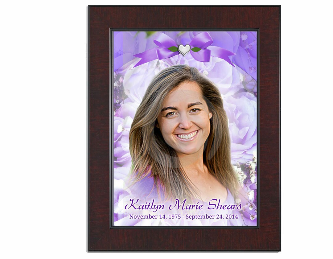 Amethyst Funeral Memorial Poster Portrait.