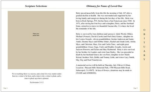 Harmony 8-Sided Graduated Program Template.