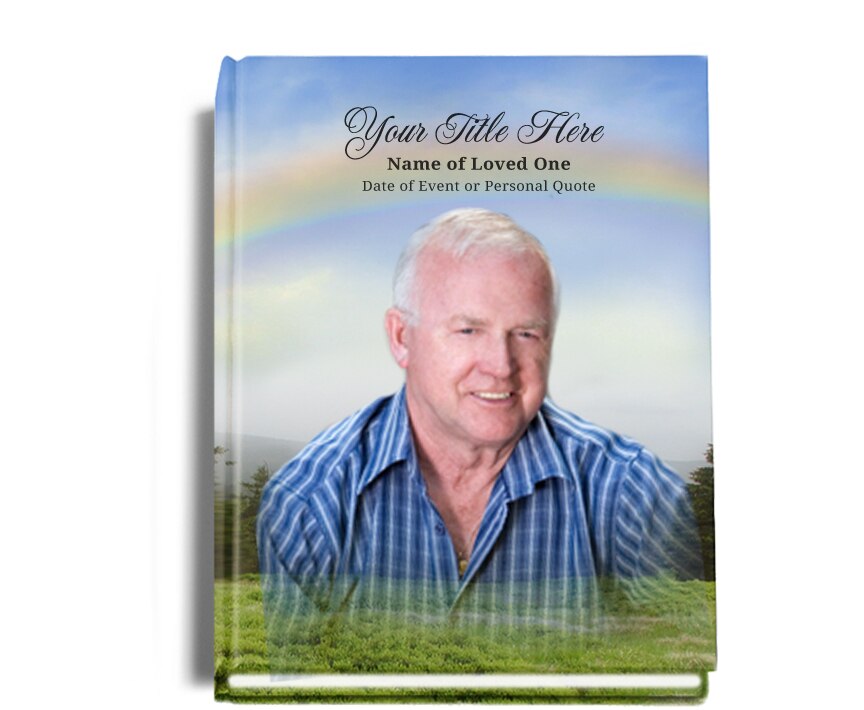 Promise Perfect Bind Memorial Funeral Guest Book.