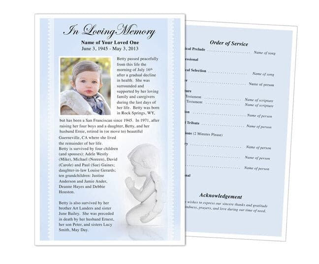 Angelo Funeral Flyer Template.