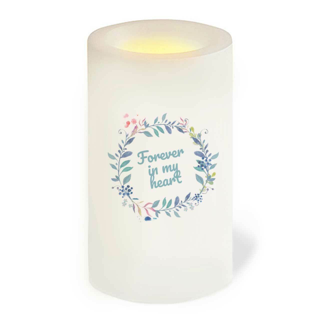 For Him Personalized Flameless LED Memorial Candle.