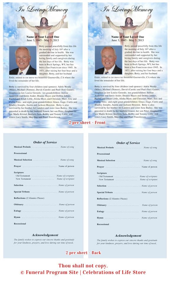 Assurance Funeral Flyer Template.