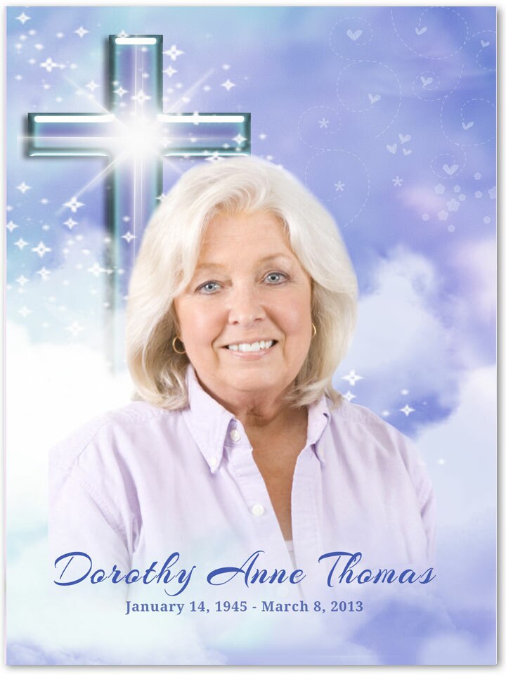 Adoration Funeral Memorial Poster Portrait.