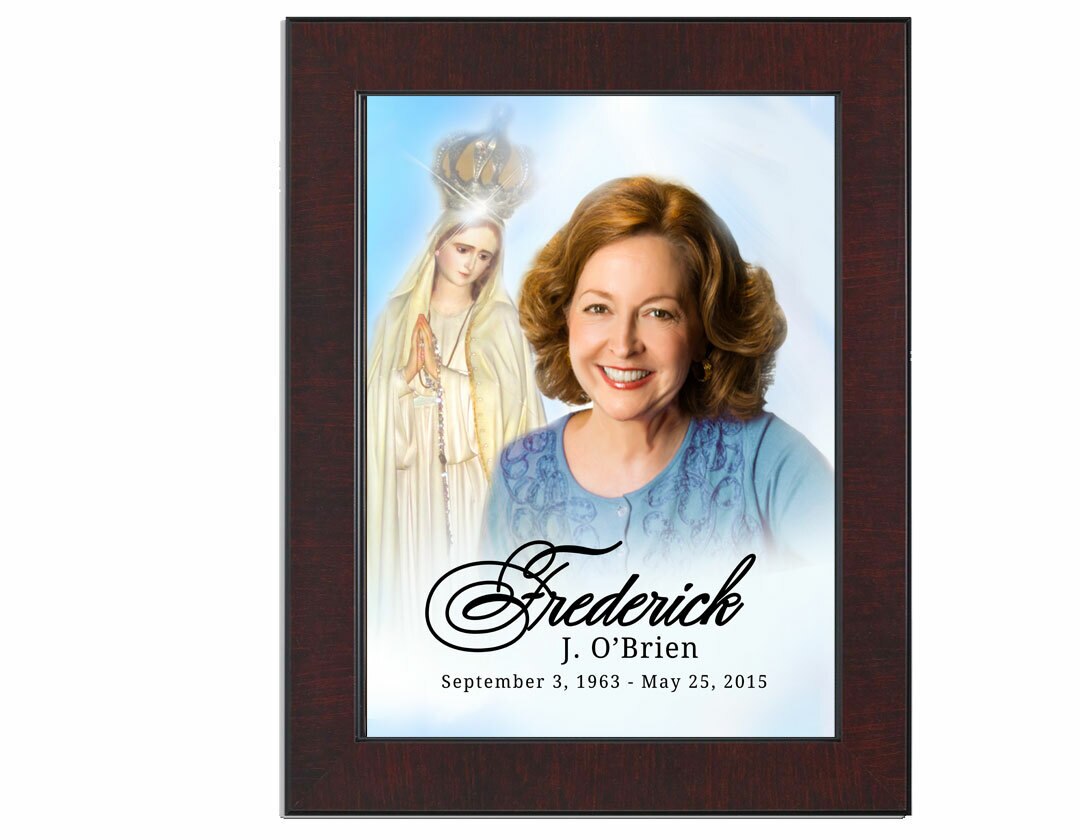 Blessed Funeral Memorial Poster Portrait.