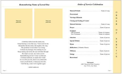 Cherub 8-Sided Graduated Program Template.