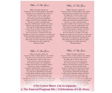Ruby Flat Memorial Card Template.