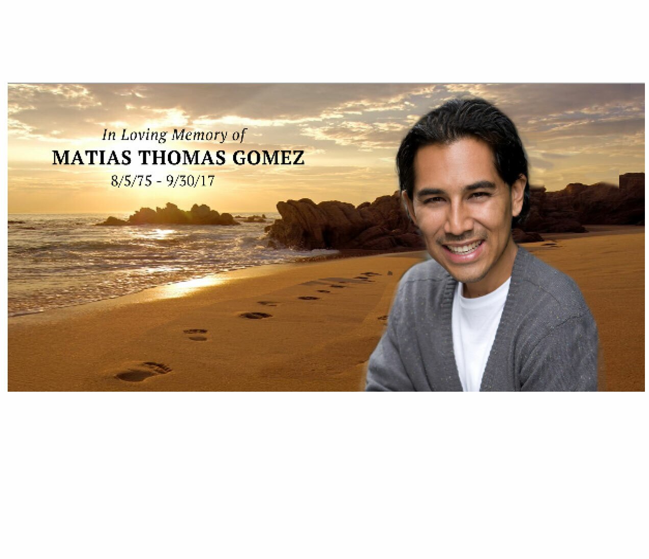 Footprints Casket Head Panel Insert.