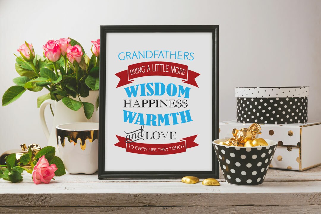 Grandfathers Bring Wisdom Word Art.
