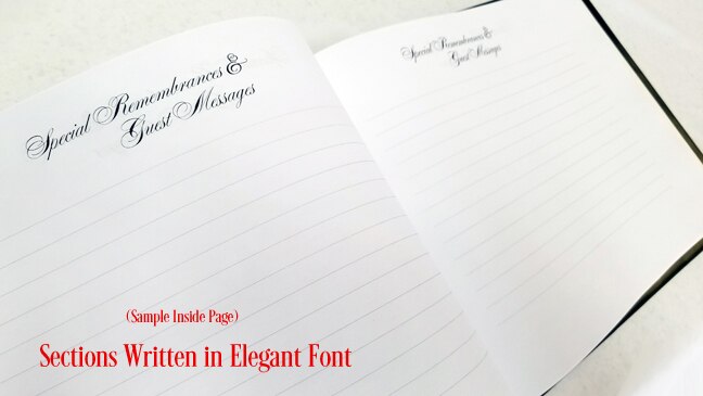 A Life Well Lived Foil Stamped Landscape Funeral Guest Book.