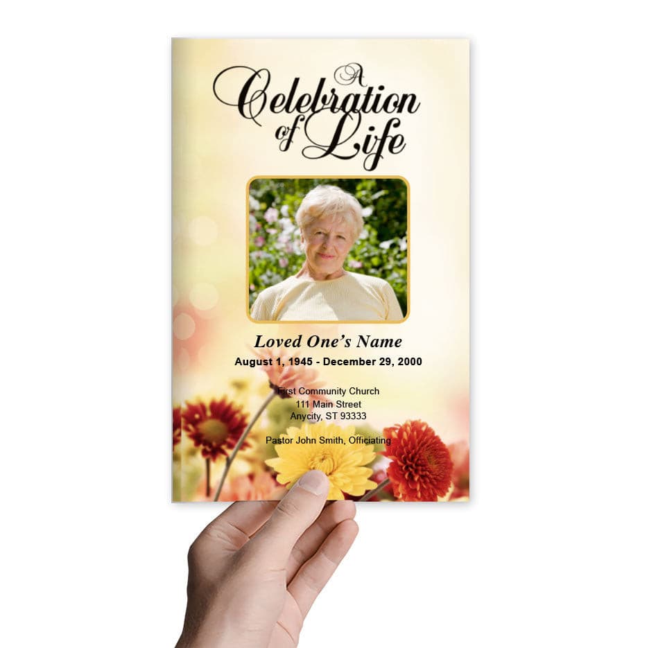 Imperial Funeral Program Template.