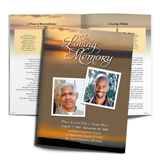 Kenya Funeral Booklet Template.