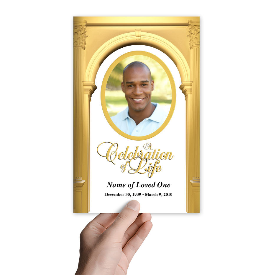 Kingdom Funeral Program Template.