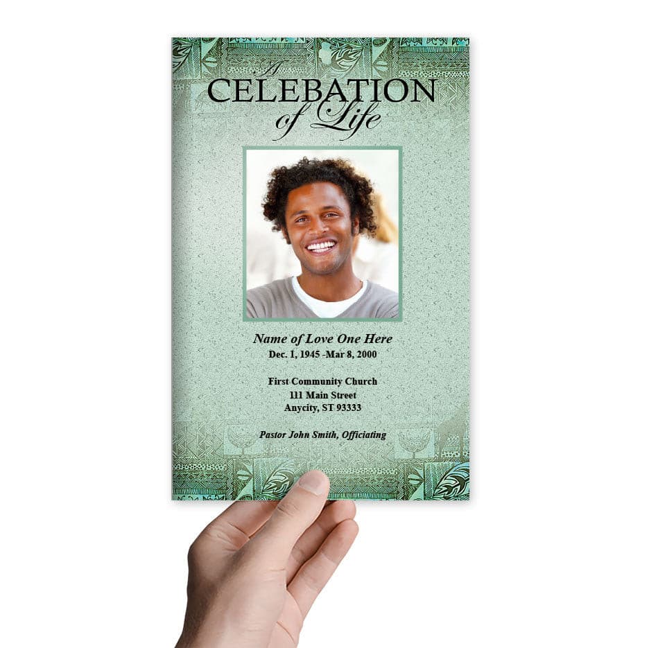 Kwanzaa Funeral Program Template.
